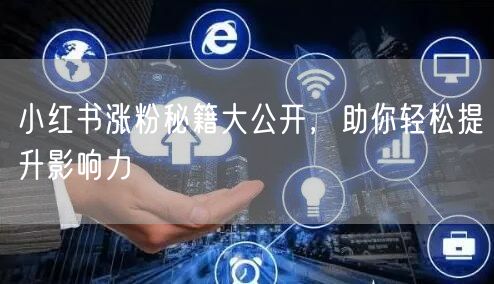 小红书涨粉秘籍大公开，助你轻松提升影响力
