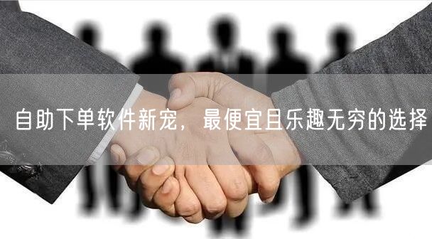 自助下单软件新宠，最便宜且乐趣无穷的选择